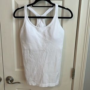 Lululemon Ebb to Street racerback tank.Built in shelf bra, cups can be removed.